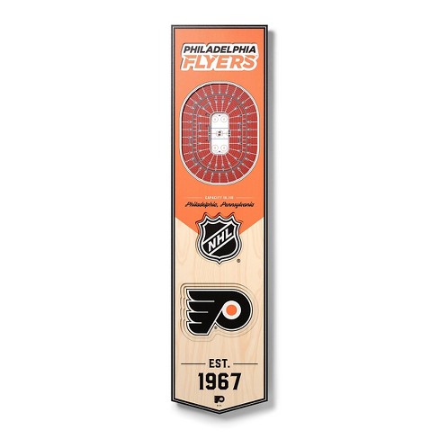 8 x 32 NHL Philadelphia Flyers 3D Stadium Banner
