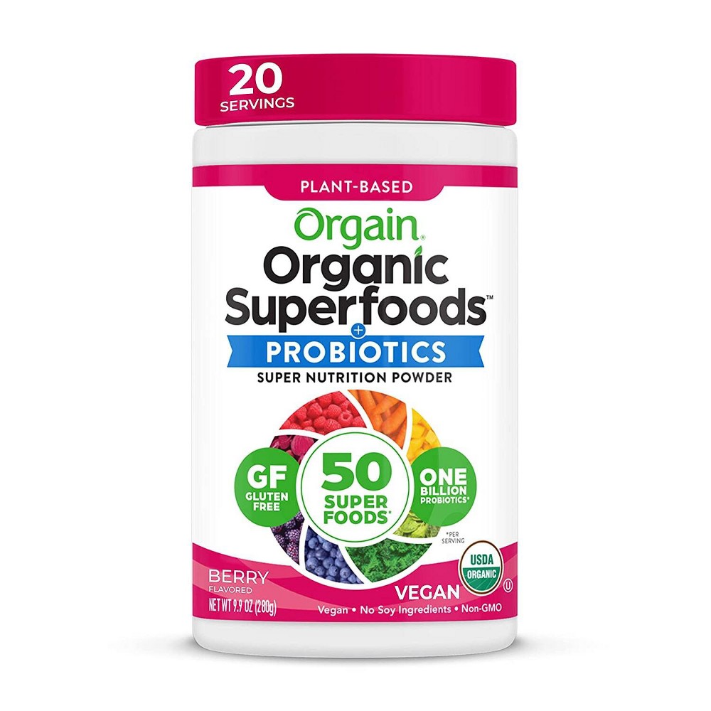 UPC 851770003964 product image for Orgain Organic Vegan Superfood Powder - Berry - 9.92oz | upcitemdb.com