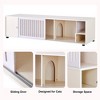 Gsluuk Furniture Style Cat TV Stand With Storage and Removable sliding door - 3 of 4