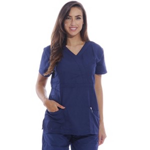 Dreamcrest Ultra Soft Women's Scrub Tops Medical Scrubs Nursing Uniforms - 1 of 4