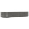 vidaXL Garden Raised Bed PP Anthracite 16.9"x16.9"x13.8" - 2 of 4