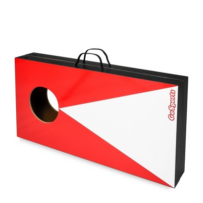 GoSports Junior Size Red and Blue Cornhole Game Set with 6 Bean Bags