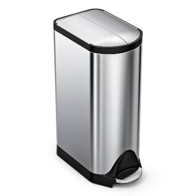 30-Liter & 3-Liter Stainless Steel Step Trash Can Set