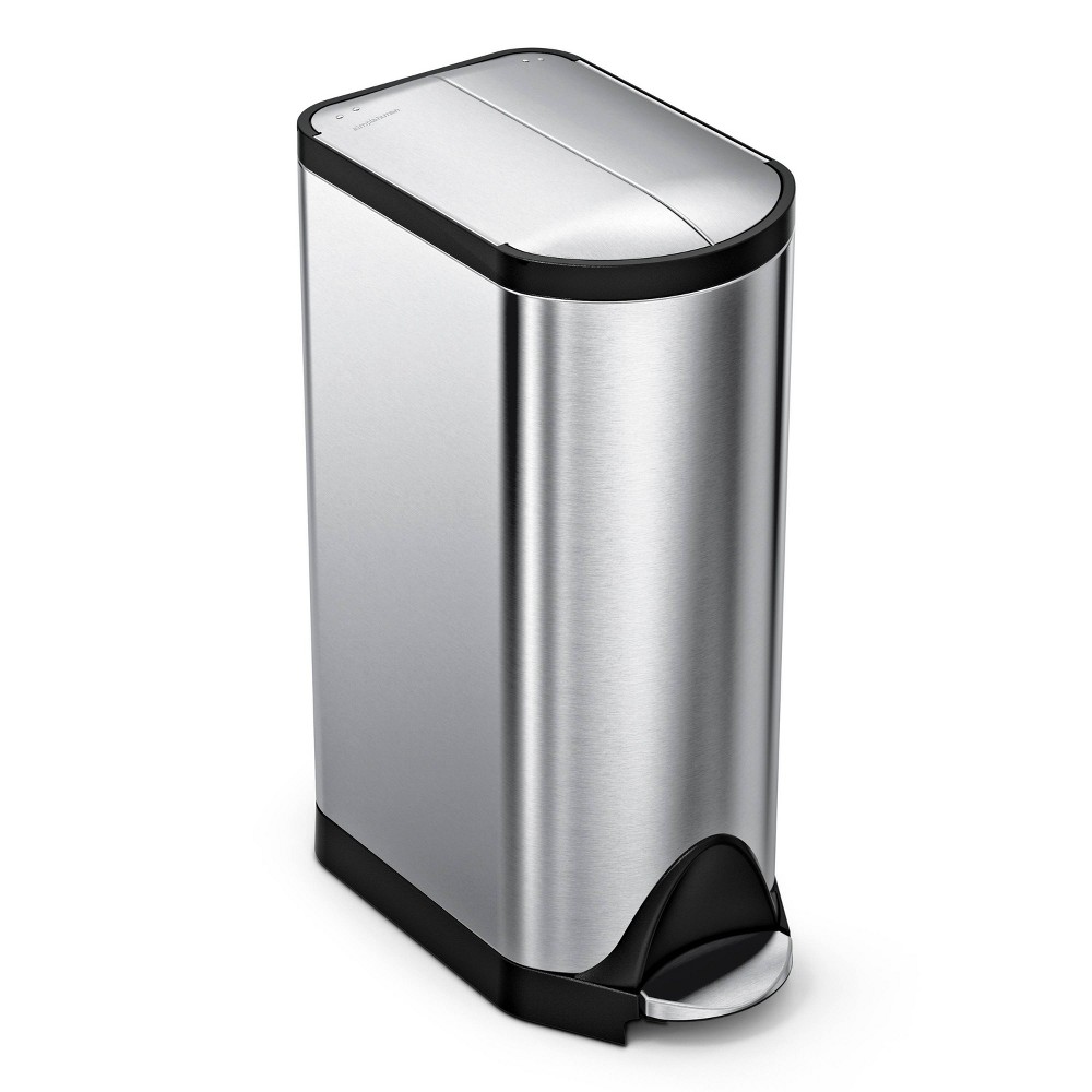 Photos - Waste Bin Simplehuman 30L Butterfly Lid Kitchen Step Trash Can Stainless Steel 