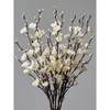 Attop 8pcs Artificial Flowers White Plum Blossom 21.7'' Fake Winter Sweet Long Stem Plastic Flowers Home Decor - 2 of 4