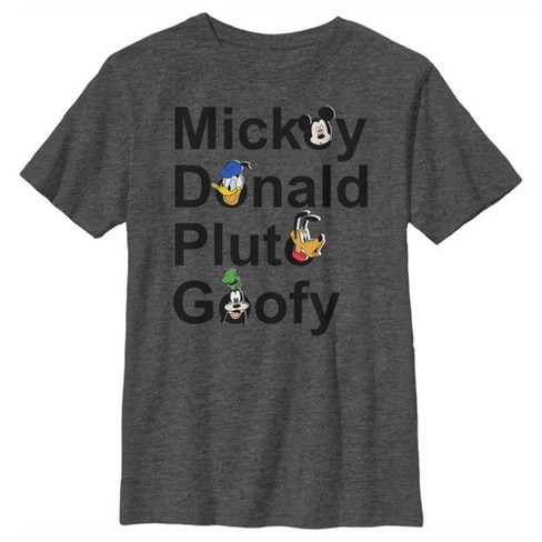 Boy's Disney Mickey Donald Pluto Goofy T-shirt : Target