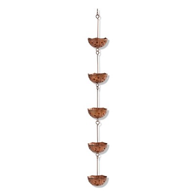 tagltd Umbrella Rain Chain Downspout Outdoor Use, 102 inches