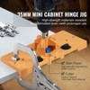VEVOR Concealed Hinge Jig, Cabinet Hinge Jig with C-Type Clamp and Accessories, PA66 Nylon and Steel Material, Accurate Hinge Drill Jig, Brown - 3 of 4