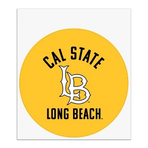 California State University Long Beach Dirtbags logo  Automotive Car Window Locker Circle Bumper Sticker - 1 of 4