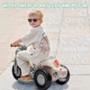 Kids Electric Motorcycle with Bubble Function, 6V Battery Powered Ride On Motorbike Toy w/LED Headlights - 2 of 4