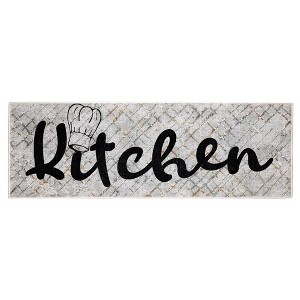 SussexHome Indoor Non Skid Cotton Washable Kitchen Runner Rug - 20" x 59" - 1 of 4