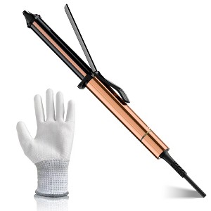 NICEBAY Hair Curling Wand, Curling Iron Professional Ceramic， Hair Curler Wand， Dual Voltage - 1 of 4
