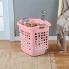 Sterilite Ultra Wheeled Laundry Basket, 1.7 Bushel with Handles, Pink, 4 Pack - 4 of 4