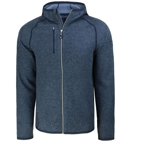 Cutter & Buck Mainsail Full Zip Hooded Mens Jacket - Liberty Navy ...