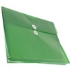 JAM Paper 9 3/4'' x 13'' 12pk Plastic Envelopes with Button and String Tie Closure, Letter Booklet - 2 of 3