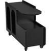 End Table with Storage Shelves and Drawer, Nightstand with 2 Compartments, Lockable Wheels, Bedside Table for Living Room Bedroom Small Spaces - 4 of 4