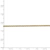 Black Bow Jewelry 1.65mm 10k Yellow Gold Solid Diamond Cut Cable Chain Anklet, 9 Inch - 4 of 4