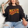 Simply Sage Market Women's Graphic Sweatshirt Hello Pumpkin Wavy - 2 of 4