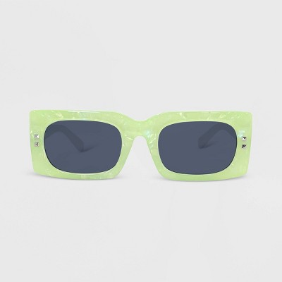 Women's Steffy Square Sunglasses In Marble Green/ Green S
