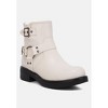 Allux Faux Leather Pin Buckle Women Boots - 2 of 4