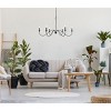 Elegant Lighting Rohan 48 inch chandelier in matte black - 2 of 4