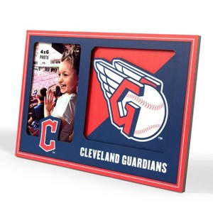 MLB Cleveland Guardians 4"x6" 3D Logo Series Picture Frame - 1 of 4