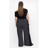 Women's Plus Size Enya Border Pant - black | CITY CHIC - 2 of 4