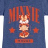 Girls' - Disney - Minnie Mouse Collegiate Fitted Short Sleeve Graphic T-Shirt - 2 of 4
