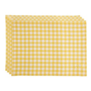 Solino Home Linen Gingham Check Placemats - 1 of 4