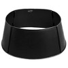 AuldHome Design 23" Black Metal Christmas Tree Collar; Enamelware Small Skirt for Short / Pencil Trees - 2 of 4