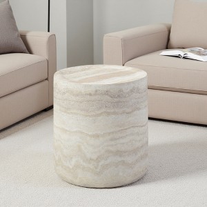 15.74" Fiberglass MARS Round Coffee Table - 1 of 4