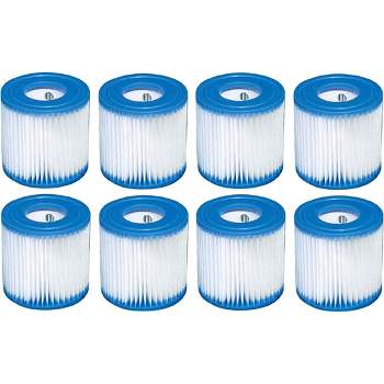 Intex Type H Easy Set Filter Cartridge Replacement for Swimming Pools (8 Pack)