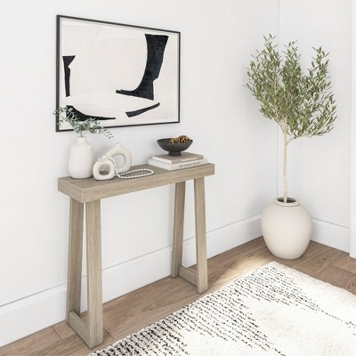 Plank+beam 36” Solid Wood Console Table, Classic Farmhouse Style Sofa ...