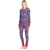 Ashford & Brooks Women's Printed Thermal Waffle Knit PJ Set - 2 of 4