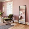 25"x65" Decorative Forged Metal Floor Mirror Black - Threshold™ - 2 of 4