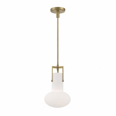 Norwell Lighting Izel 1 - Light Pendant in  Antique Brass