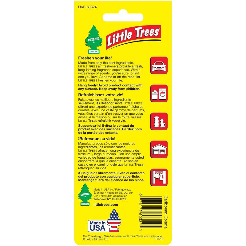 Little Trees 6pk Caribbean Colada Air Freshener, 2 of 5