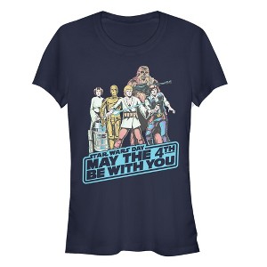 Juniors Womens Star Wars May the Fourth Classic Poster T-Shirt - 1 of 3