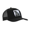 Godzilla Monster In White Square Black Trucker Hat - 4 of 4
