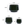 GDFStudio Zia Modern Patio 3 Piece Ceramic Planter - 3 of 4