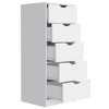 RISOKEYS 5 Drawer Chest,Wooden Tall Dresser Storage Dresser Cabinet,Office Organization and Storage,Bedroom Furniture,for Living Room,Entryway - 4 of 4