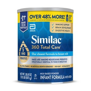 Similac 360 Total Care Non-GMO Infant Formula Powder - 30.8oz - 1 of 4