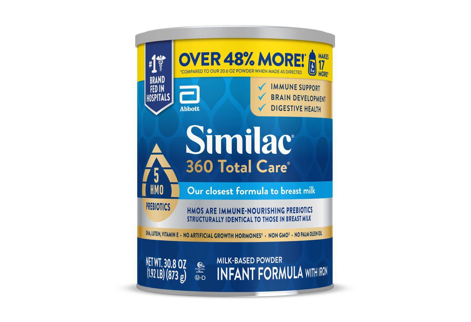 Similac 360 Total Care Non-GMO Infant Formula Powder - 30.8oz