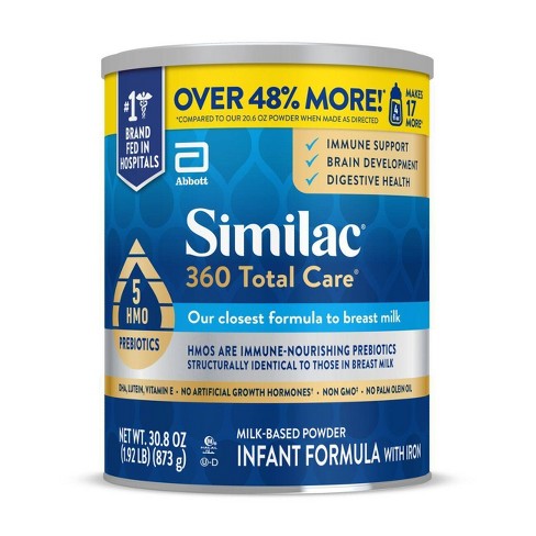 Similac 360 Total Care Non-GMO Infant Formula Powder - 30.8oz - image 1 of 4