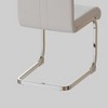 CAVINAS Modern Dining Chairs, Faux Leather High Back Upholstered Side Chair with C-shaped Tube Metal Legs, Guest Office Chair - 4 of 4