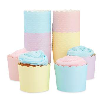 Sparkle And Bash 100-pack White Tulip Cupcake Liners For Wedding, Paper  Baking Cups And Muffin Wrappers For Baby Shower, Tea Party, 2.2 X 3.15 In :  Target