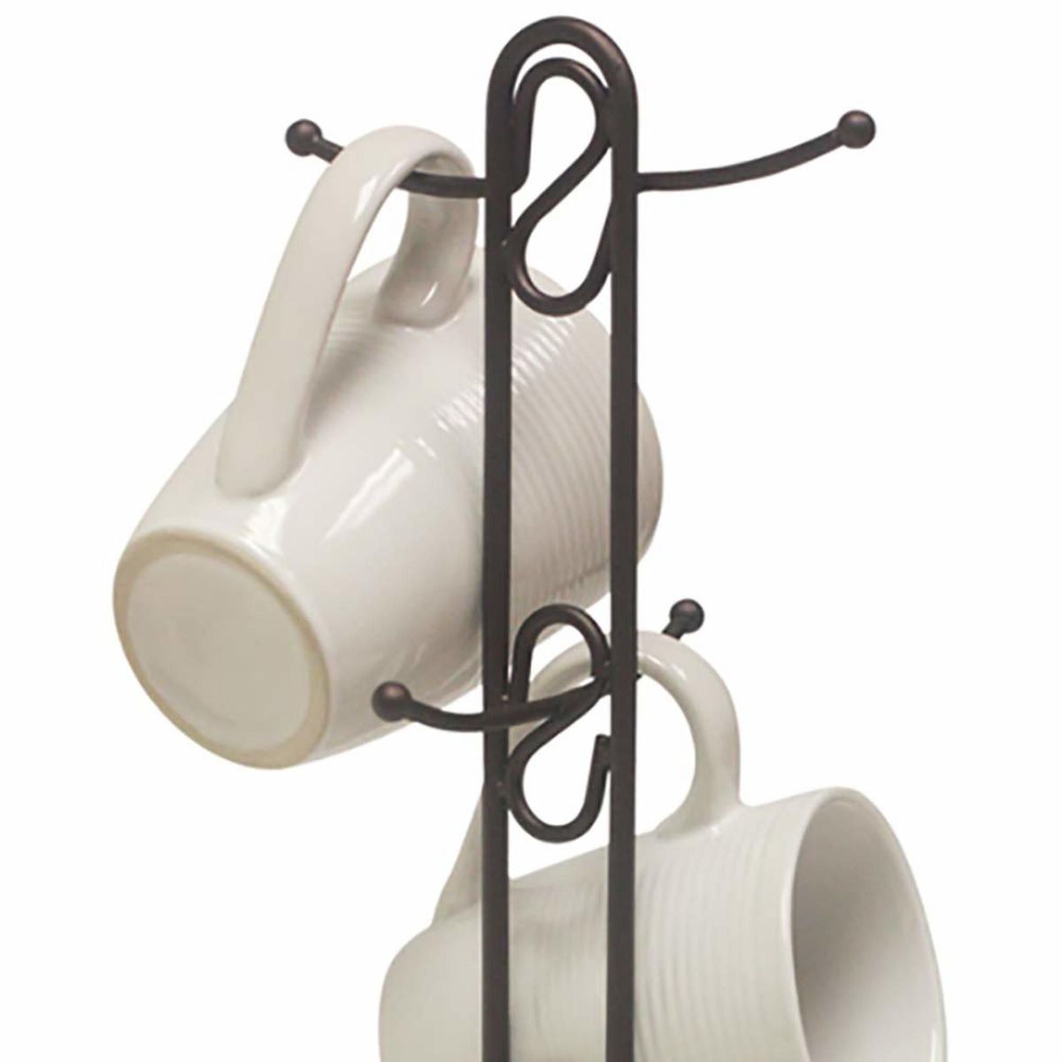 Home Basics Mug Tree Bronze Twin Mug and Teacup Holder. - thumbnail 2