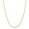 Black Bow Jewelry 2.25mm 10k Yellow Gold D/C Quadruple Rope Chain Necklace - 3 of 4