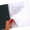 Five Star 170 Sheets College Ruled Notebook Feature Rich Gray: 3 Subject Spiral, 8.5x11", Bleed-Resistant, Perforated Pages - 3 of 4