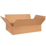 Box Partners Flat Corrugated Boxes 28" x 18" x 6" Kraft 20/Bundle 28186